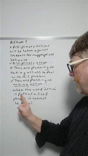 Do You Make This Common Error with the Word Action? Many Do - English Tutor Nick P