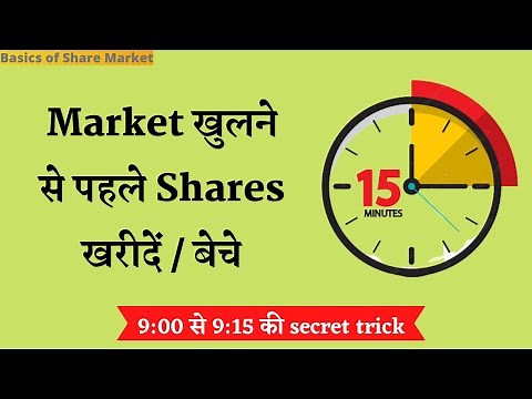 Pre Open Market Kya Hota Hai | What is Pre Opening Session in Stock Market