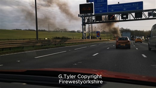 Van Fire on M62 Westbound 08/12/2025 | Grahams Fire Page