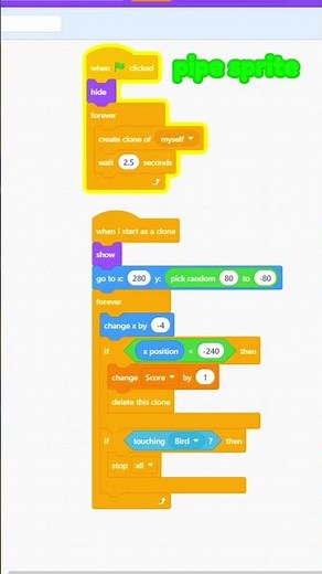 How To Make Flappy Bird In Scratch! #scratch #coding #tutorial