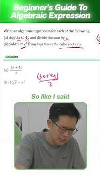 SECONDARY 1 ALGEBRA MADE SIMPLE!! (Algebraic Expressions & Manipulations For Secondary 1 Math)