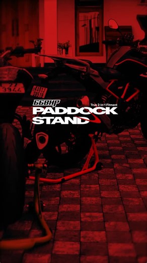 ONE PADDOCK STAND FOR EVERY MOTORCYCLE NEED Meet the 66BHP Universal 2-in-1 Paddock Stand — engineered for riders who demand strength, versatility, and long-term reliability. Now available in TWO DIFFERENT MODELS, designed to work seamlessly across ALL types of motorcycles 🏍️ ✅ 2-in-1 Design – Use it as • Swing Arm Support • Spool / Bobbin Support ✅ Heavy-Duty 2.5 mm Single-Frame Construction Built to handle real-world abuse, not just showroom looks. ✅ Detachable Swing Arm Support Quick convers