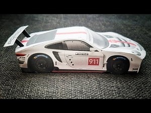 🌟 PORSCHE 911 SRS PaperCraft com Carrinhos de Amigos! 🚗🎨 #papercraft