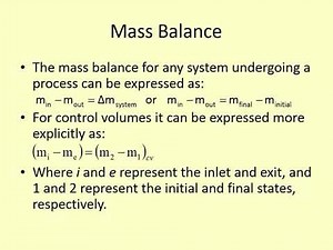 ENGR 219 - Lecture 14 (Thermo I) - Mass and Energy Balance for Unsteady Flow Systems