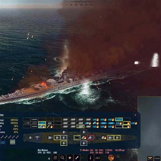 USS Des Moines's Magazine Detonates! #WarOnTheSea