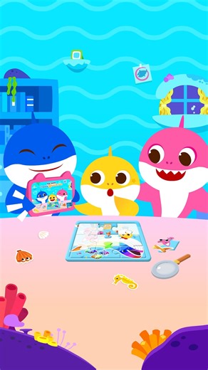 Pinkfong on Instagram: "Puzzle time with Baby Shark! 🧩 ✅ Click the link in bio to enjoy the [Baby Shark Jigsaw Puzzle Fun] app! #kidsjigsaw #kidspuzzle #pinkfong #babyshark #kidsapp"