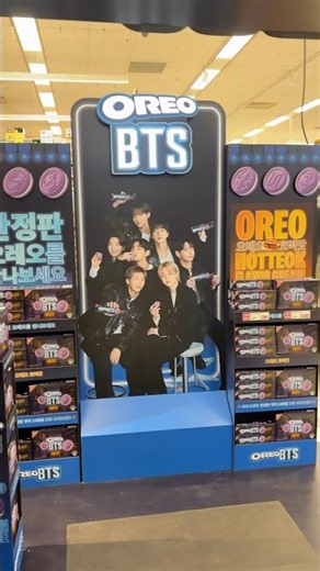 BTS Oreo special booth at E-mart Sasang branch!! Limited time only #bts