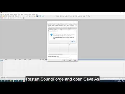 Instruction: How to set sample rate in Sound Forge Pro 17 for mp3