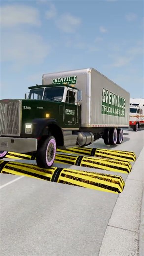 BeamNG.drive Truck vs Speed Bump Spintires Mudrunner Eps417
