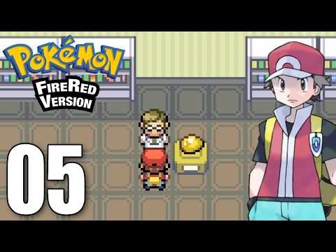 Pokemon FireRed Part 5 - Lt. Surge Thunder Badge + Old Amber in Pewter City