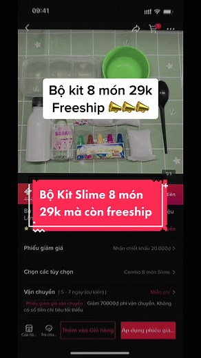 Bộ kit làm slime 8 món vẫn chạy hàng liên tục phục vụ khách iu ạ 🥰 chúc khách ngày mới tốt lành #slime #donghang #bokitslime #cachlamslime