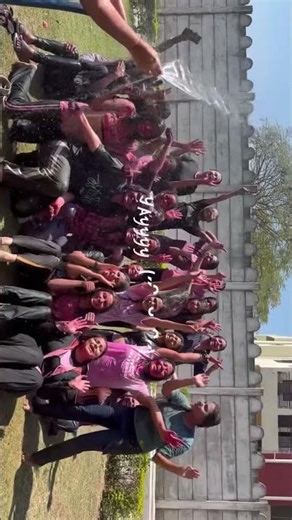 Holi in college campus 🫶🏻 #youtubeshorts #lnct #college #shortvideo #shorts #trending