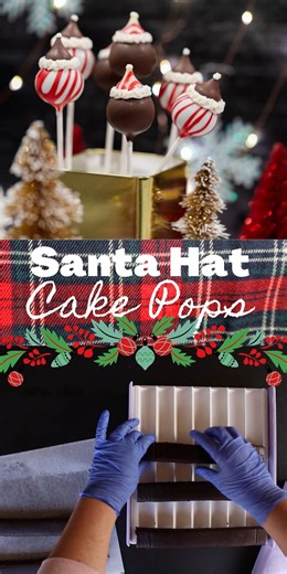 2.4K views · 12 reactions | Santa Hat Cake Pops  | CAKE POPS! | Facebook