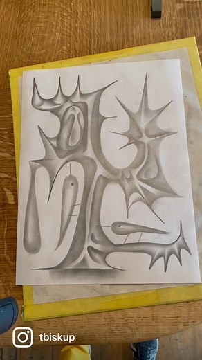 Graphite on Newsprint