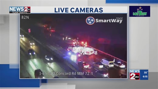 I-65 closed in Brentwood after multi-vehicle crash