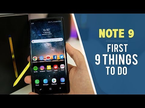 Galaxy Note 9 - First 9 Things To Do! | Galaxy Note 9 Tips & Tricks