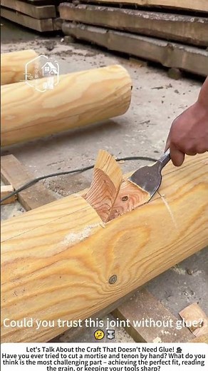 Hand-Cut Mortise and Tenon – The Soul of Traditional Woodworking 🔪