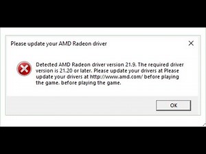 Fix Battlefield 6/2042 Error Detected AMD Radeon Driver Version 21.9.Required Driver Version 21.20