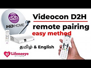 Videocon d2h remote pairing in English and Tamil, easy method