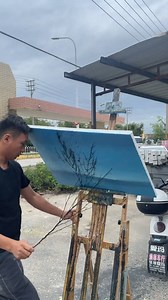 19M views · 819 reactions | Steps for Creating a Painting with Tree...