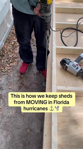 Secure Your Shed in Florida Hurricanes with Auger Anchors