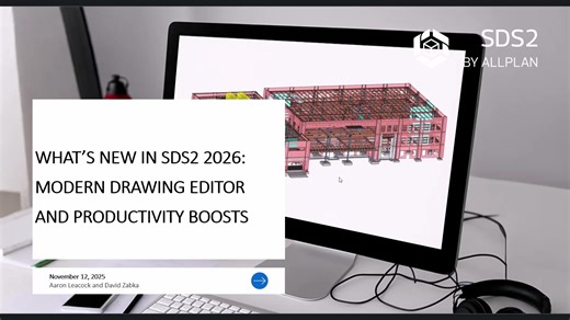 Interested in learning what's new in SDS2 2026? Catch our on-demand webinar series for an in-depth look at the latest features and enhancements, from the redesigned drawing editor to new connection intelligence. https://hubs.la/Q03YQ1GW0 | SDS2