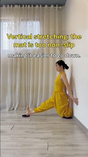 Vertical Stretching for Flexibility ✨ Non-Slip Mat Makes It So Easy!