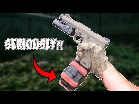 How Long Before They Ban This FULL AUTO Pistol With DRUM MAG? (AAP-01)