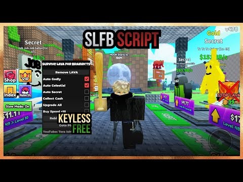 Auto Get Brainrot, Auto Collect Money, Upgrade, Rebirth & More - ROBLOX SLFB SCRIPT