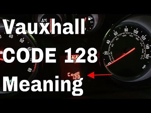 Wat geeft de code 128 van de Opel Insignia aan?