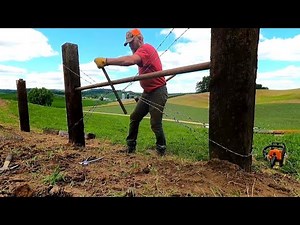 Building A New Barbed Wire Fence!