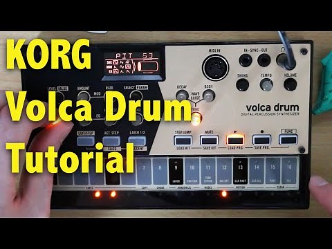 KORG Volca Drum Full Tutorial