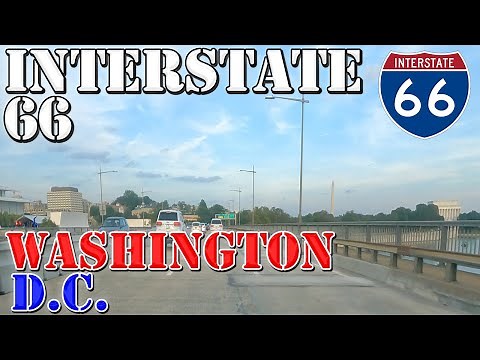 I-66 East - Washington DC - 4K Highway Drive