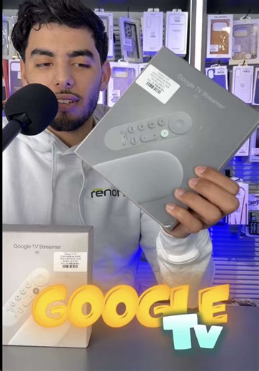 Google TV Streamer 4K avec Télécommande Vocale