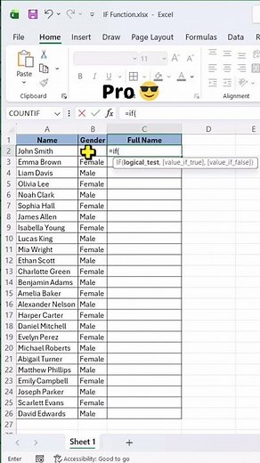 This Excel IF Trick Saves You Hours 🤯#excel #exceltips #ifformula #exceltricks #learnexcel