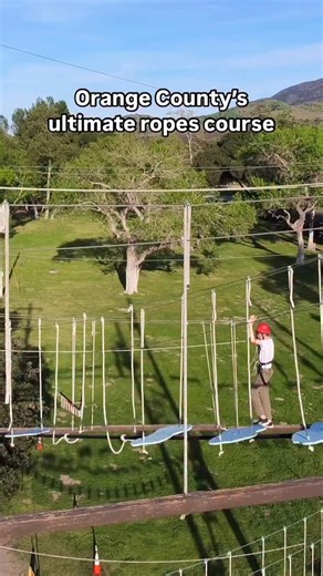 277-foot zip lines, 32 challenges, and 60-foot obstacles - @ocropescourse is built for thrill seekers! | Visit Anaheim