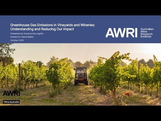 Greenhouse Gas Emissions in Vineyards and Wineries Understanding and Reducing Our Impact | The Australian Wine Research Institute