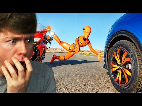 Reacting to SUPER UNLUCKY CAR CRASHES! (BeamNG Drive)