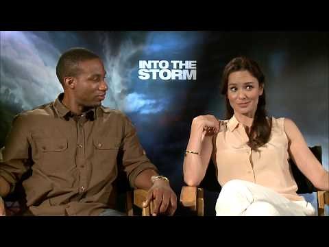 Into The Storm - Sarah Wayne Callies and Arlen Escarpeta Interview - Official Warner Bros.