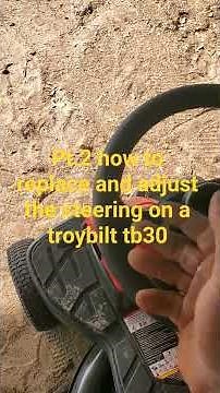 troy bilt tb30 steering gear replacement