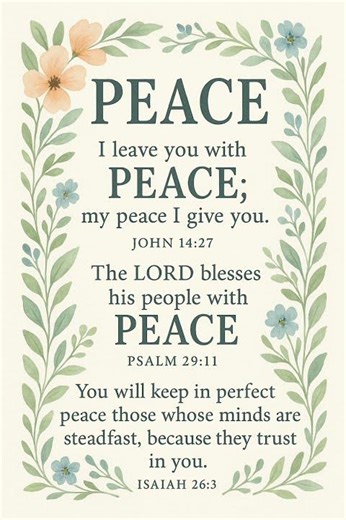 “Scriptures of Peace ✨ | Quiet Moments with God”