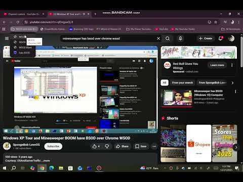 (Last 2025 Video) Windows XP Tour and Minesweeper BOOM have BSOD Over Chrome WSOD ^2