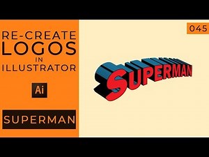 Superman text logo in Illustrator (Tutorial)