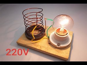 Electric free energy light bulb with magnet new technology idea 2019