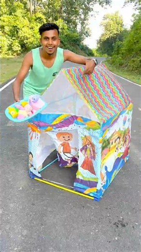 Tent Unboxing & Fitting 😍 | Surprise Basin Inside the Tent 😂🔥