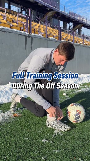 Ethan Cook on Instagram: "Full Training Session During The Off Season Here’s what one of my training sessions ⚽️ looked like for me 🙋‍♂️ during this past off season 🗓️: 1️⃣. Dynamic Warm Up: 5 mins 2️⃣. Three Touch Wall Juggling: 10 mins 3️⃣. Pings Against The Wall: 15 mins 4️⃣. Three Cone Dribbling Pattern: 10 mins 5️⃣. Aerial Ball Control: 10 mins 6️⃣. Half Field Fitness: 10 mins ✅ Follow for more training sessions #soccertraining #footballer #soccerskills #football #offseason"