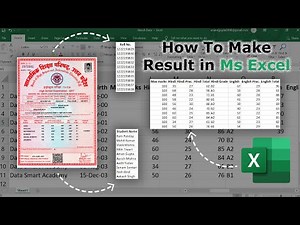 Create Automatic Result Sheet in Excel | Simple & Smart Method for 100% Accuracy!