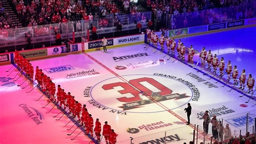 Red Wings return to Grand Rapids with sold-out Red & White game