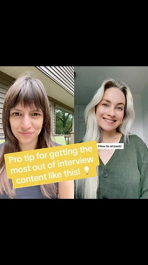1.6K views · 45 reactions | Pro tip to get the most out of interview prep content like this! Stitched with @erinmcgoff who gives awesome communication tips for your career and job search #interviewtips #interviewtip #interviewquestions #interviewtime #interviewskills | Tali Shlafer | Facebook