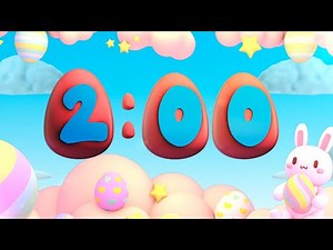 Hoppy Easter Egg Hunt: 2 Minute Countdown Timer with Adorable Bunny